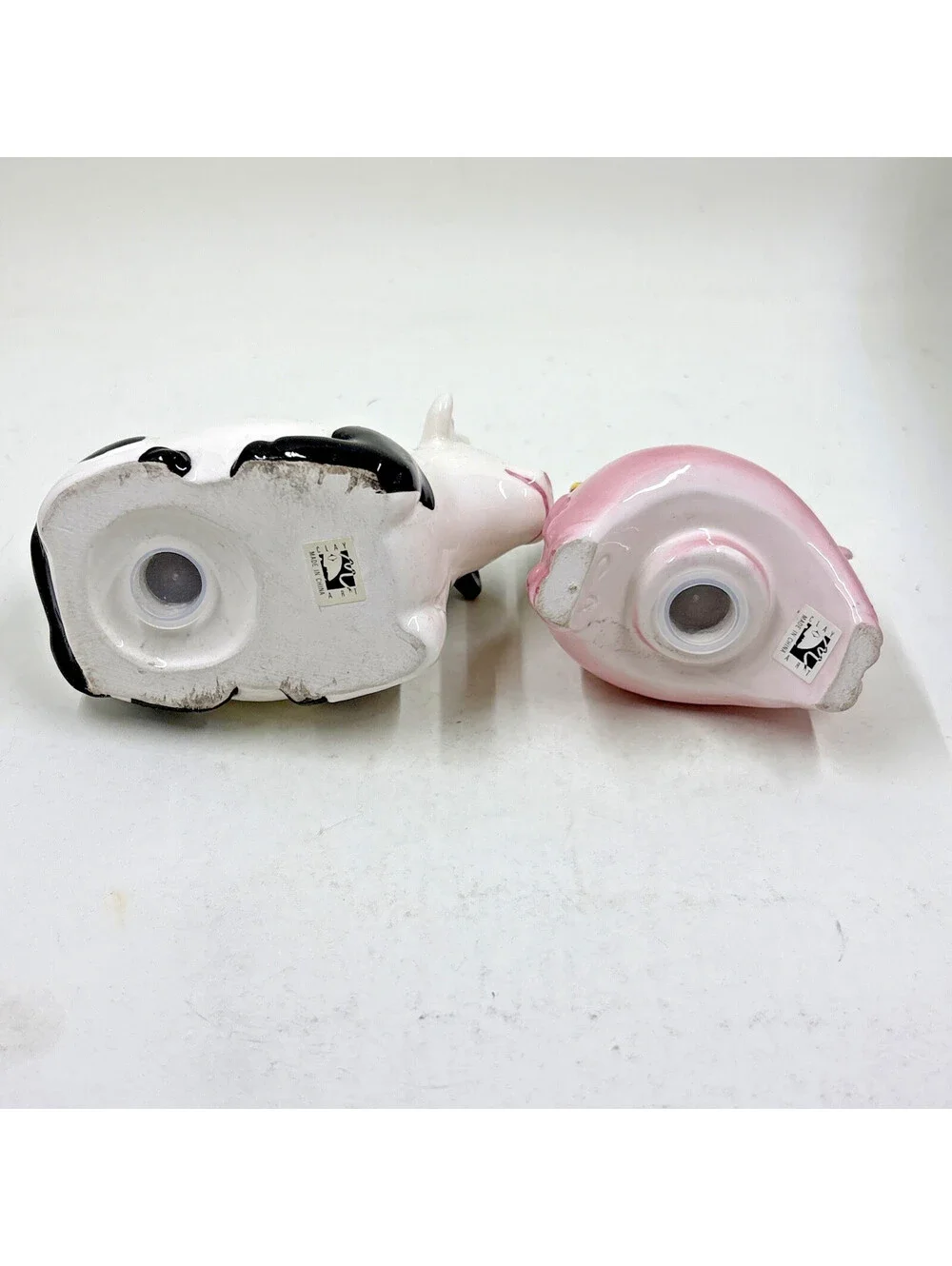 VTG 1993 Stacked Cow, Pig and Chicken Salt and Pepper Shakers By LOOMCO